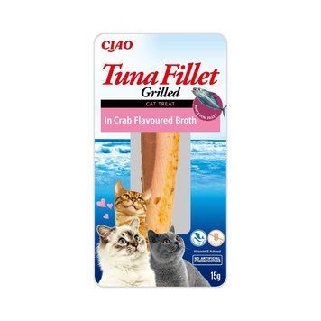 Лакомство Ciao Cat Treats Grilled Tuna Fillet in Crab Flavoured Broth - 15 гр 00000010166 снимка