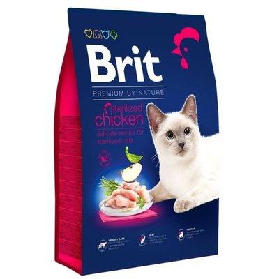 Суха храна Brit Premium by Nature Cat Sterilized Chicken, 1,5 кг 00000005204 снимка