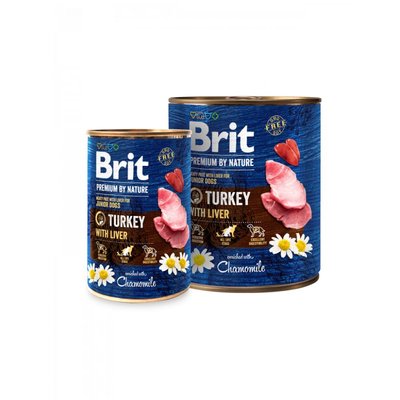 Мокра храна Brit Premium by Nature Turkey with Liver, 800 гр 00000005119 снимка