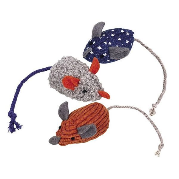 Играчка Nobby Plush mice with catnip 00000001203 снимка