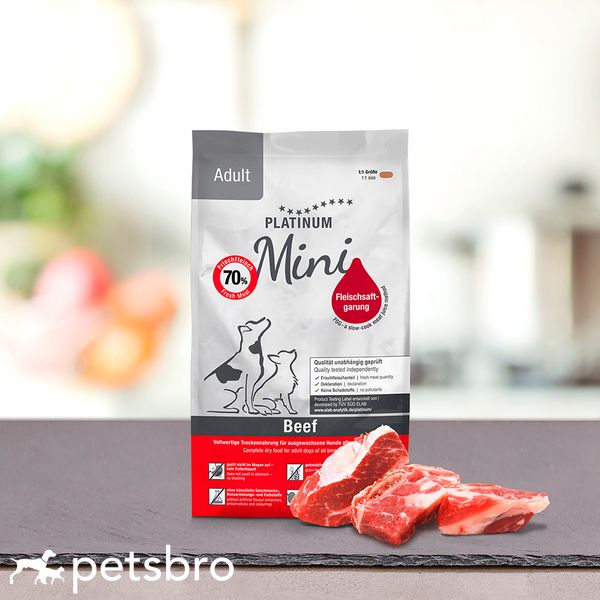 Суха Храна Platinum Dog Adult Beef Mini - 900 гр 00000008277 снимка