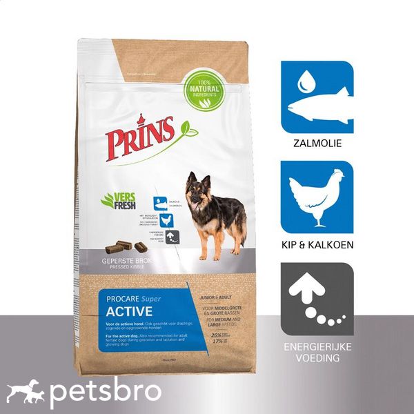 Храна ProCare Super Active - за кучета от средни и големи породи, 3 кг 00000000132 снимка