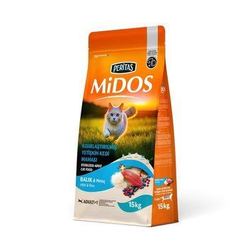 Суха храна Peritas Midos Cat Sterilized with Salmon and Rice - 15 кг 00000010421 снимка