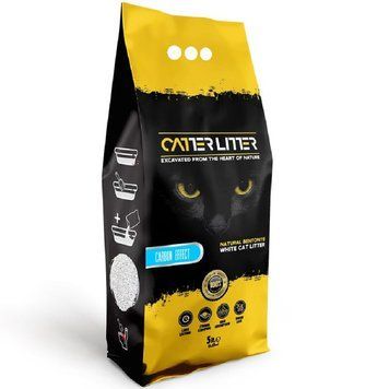 Наполнитель для туалета Catterlitter White Bentonite Carbon effect - 5 л 00000006194 фото