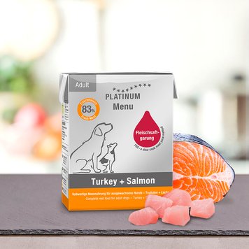 Мокра храна Platinum Dog Adult Turkey&Salmon, 90 гр 00000008265 снимка