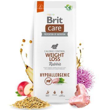 Сухой корм Brit Care Hypoallergenic Weight Loss Rabbit&Rice - 1кг 00000004997 фото