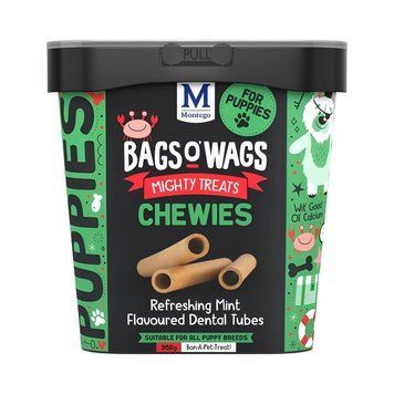 Лакомство Montego Bags O&rsquo; Wags Chewies Mint Dental Tubes - 350 гр 00000010224 снимка