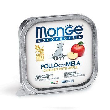 Пастет Monge Monoprotein Dog Puppy Fruit Pate Chicken with apple - 150 гр 00000008971 снимка