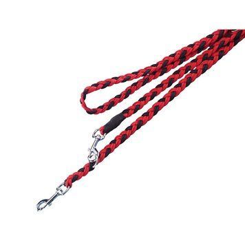 Поводок Nobby Training leash, plaited - Red/Black 00000002233 фото