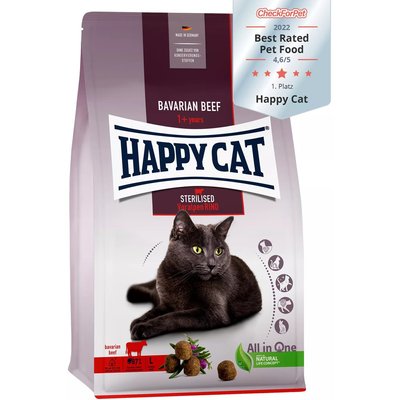 Храна Happy Cat Sterilised Adult Bavarian Beef, 10 кг 00000000250 снимка