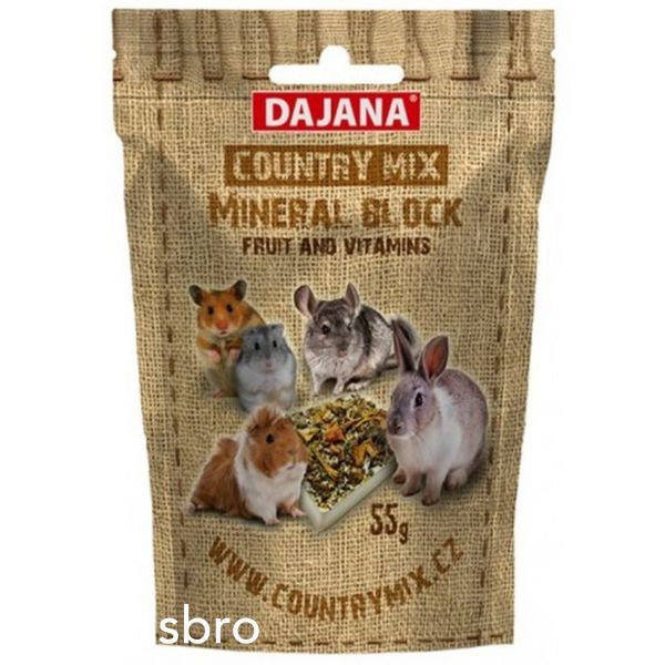Минерален камък Dajana Country mix Mineral block FRUIT - 55 гр 00000003164 снимка