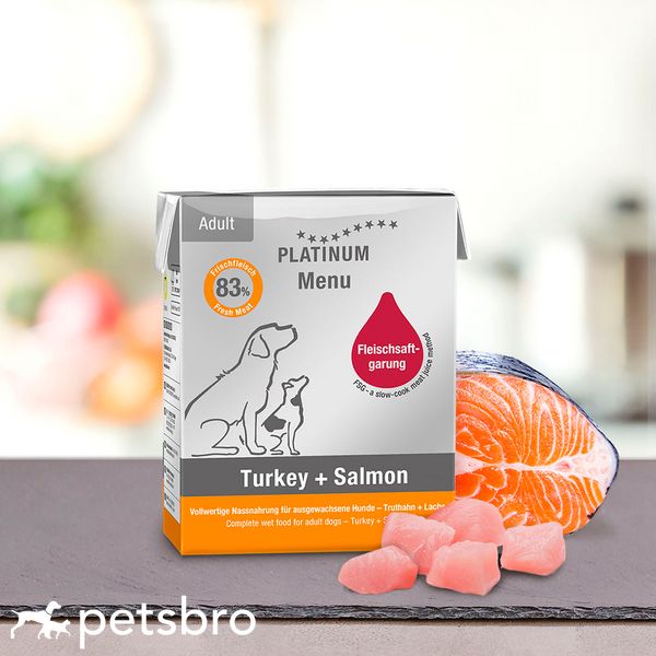 Мокра храна Platinum Dog Adult Turkey&Salmon, 90 гр 00000008265 снимка