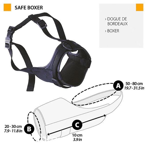 Намордник Ferplast Muzzle Safe Boxer Black 00000004874 фото