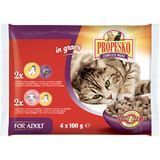 Храна Propesko Pouch for Cat 2x Chicken and Liver, 2x Lamb and Chicken - 4x100 гр 00000000689 снимка