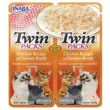 Лакомство Ciao Cat Twin packs Chicken recipe in Chicken Broth 2 - 40 гр 00000010171 снимка