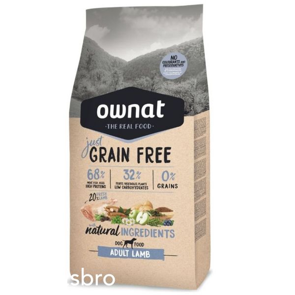 Суха храна Ownat Dog Adult Grain Free Lamb - 14 кг 00000005343 снимка