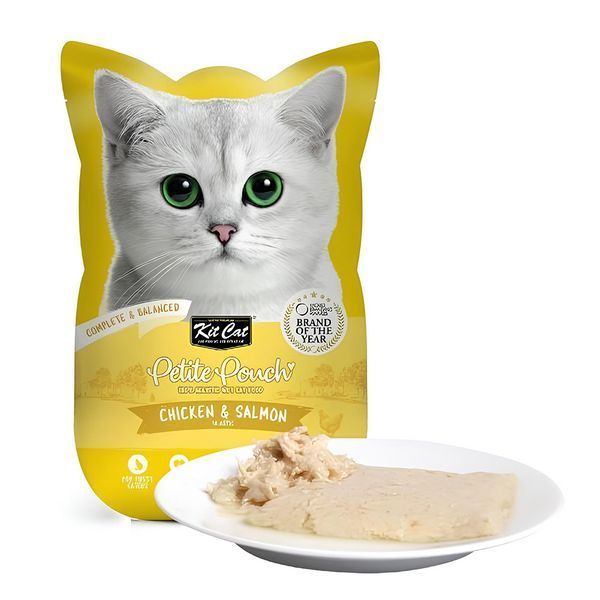 Пауч Kit Cat Chicken & Salmon - 70 гр 00000010027 снимка