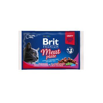 Мокра храна Brit Premium Cat Pouches Meat Plate - 4х100 гр 00000005270 снимка