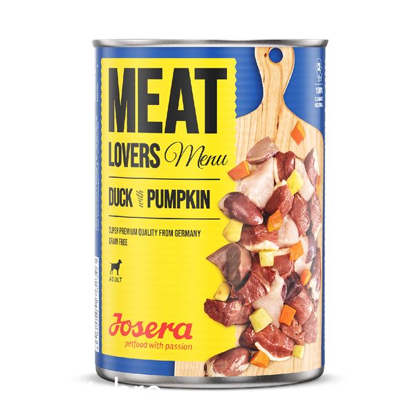 Мокра храна Josera Meat Lovers Dog Menu Duck, 400 гр 00000008063 снимка