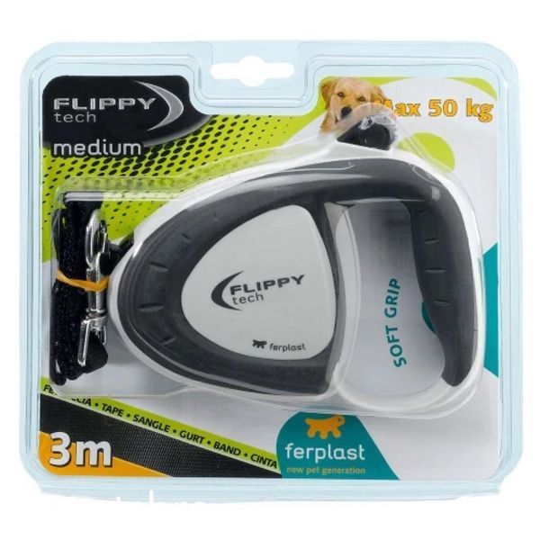 Поводок-рулетка Ferplast Flippy Tech Tape M Purple - 5 м 00000004334 фото