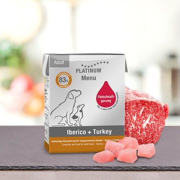 Мокра храна Platinum Dog Adult Iberico&Turkey, 90 гр 00000008262 снимка