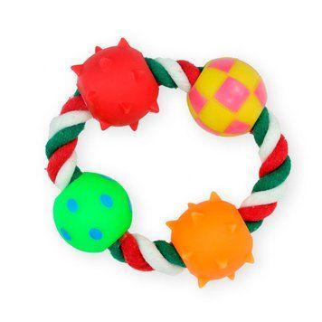 Въже Pet Nova with 4 rubber balls 00000007113 снимка
