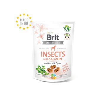 Лакомство Brit Care Crunchy Cracker Insects with Salmon enriched with Thyme - 200 гр 00000005133 снимка