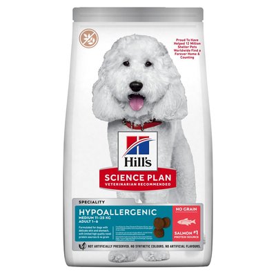 Суха храна Hill's Science Plan Canine Hypoallergenic Medium Adult - 12 кг 00000003642 снимка