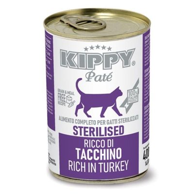 Мокра храна Kippy Cat Pate Turkey Sterilized - 400 гр 00000005914 снимка