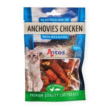 Лакомство Antos Cat Treats Anchovies&Chicken - 50 гр 00000008135 фото