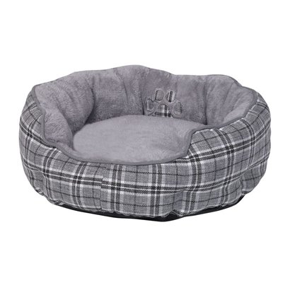Легло Nobby Comfort Bed Round Classic Kapu Gray, 50x19 cm 00000001432 снимка