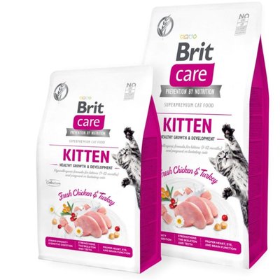 Суха храна Brit Care Cat Grain-Free Kitten Healthy Growth And Development, 400 гр 00000005174 снимка