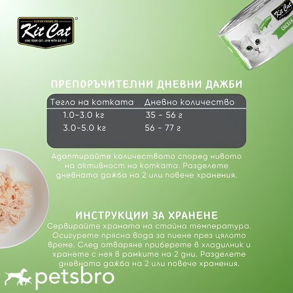 Консерва Kit Cat Chicken & Lamb - 80 гр 00000010016 снимка