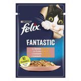 Кусочки в желе Purina Felix Fantastic with Salmon - 85 гр 00000003364 фото