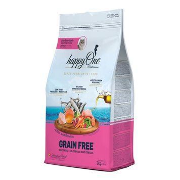 Сухой корм HappyOne Mediterraneum Sterilized Cat Fresh Sardine, 2 кг 00000005430 фото