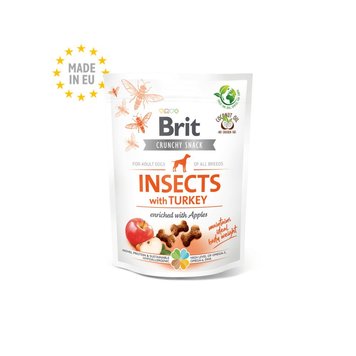 Лакомство Brit Care Crunchy Cracker Insects with Turkey and Apples - 200 гр 00000005135 снимка