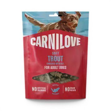 Лакомство Carnilove Dog Soft Snack Trout enriched with Dill - 200 гр 00000010337 снимка