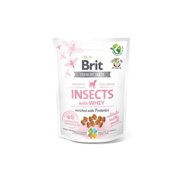 Лакомство Brit Care Crunchy Cracker Insects with Whey enriched with Probiotics - 200 гр 00000005136 снимка