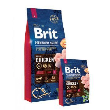 Сухой корм Brit Premium Adult L by Nature, 15 кг 00000005023 фото