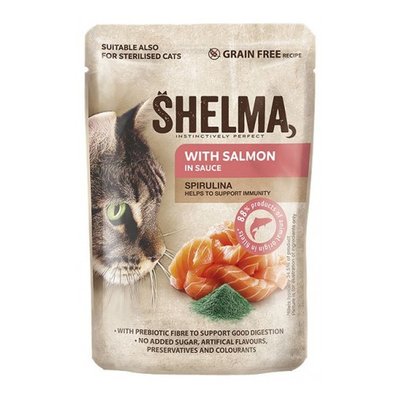 Храна Shelma with Salmon and Spirulina in Sauce - 85 гр 00000000705 снимка