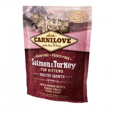 Суха храна Carnilove Salmon & Turkey for Kittens Healthy Growth, 400 гр 00000005533 снимка