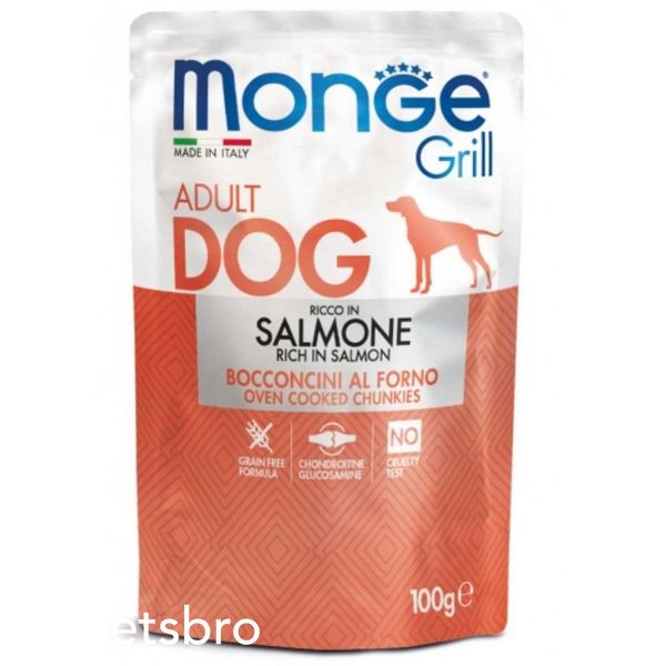 Мокра храна Monge Dog Grill Salmon - 100 гр 00000004066 снимка