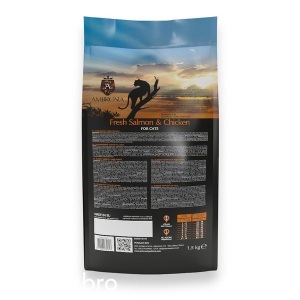 Сухой корм Ambrosia Sterilized Cats Fresh Salmon & Chicken, 5 кг 00000010086 фото
