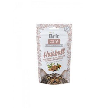 Лакомство Brit Care cat Functional Grain free snack Hairball - 50 гр 00000005226 фото