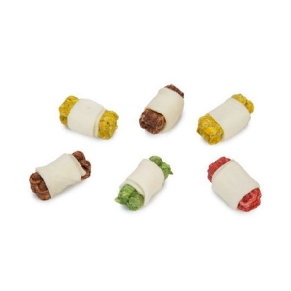 Лакомство Beeztees Munchy Bones Wrapped with Rawhide - 25 шт 00000005726 фото