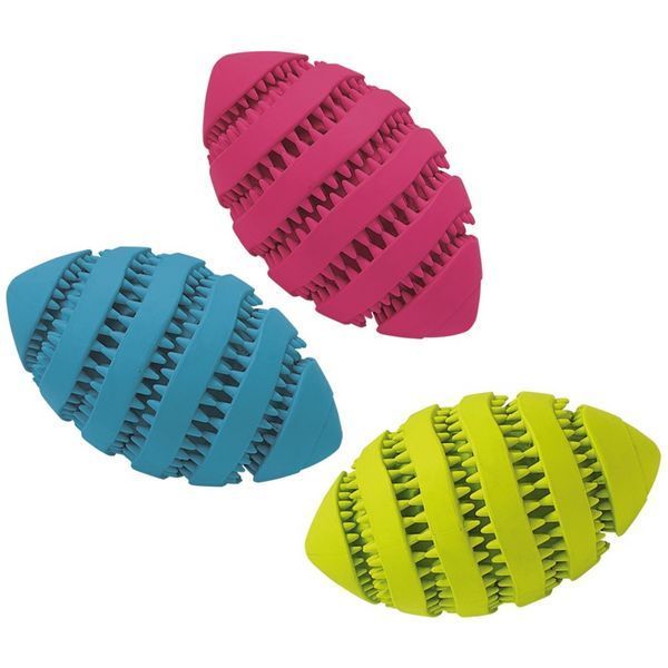Играчка Nobby Display Rubber Dental Rugby Ball - 11 cm 00000003246 снимка