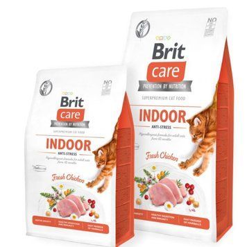 Сухой корм Brit Care Cat Grain-Free Indoor Anti-stress, 2 кг 00000005168 фото