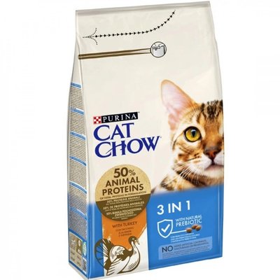 Суха храна Purina Cat Chow Feline 3in1 - 1,5 кг 00000003440 снимка
