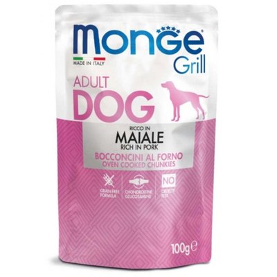 Мокра храна Monge Dog Grill Pork - 100 гр 00000004065 снимка