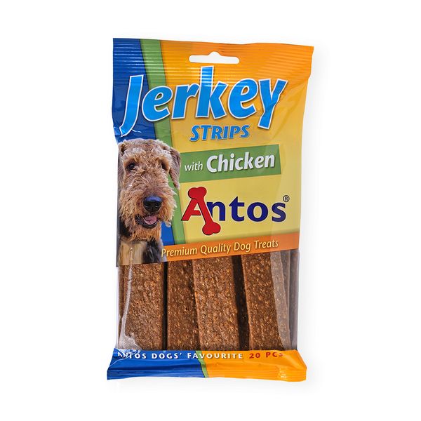 Лакомство Antos Dog Jerkey Strips Chicken - 20 бр 00000008195 снимка